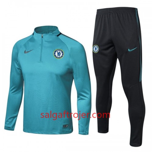 Chelsea Sweatshirt Dragt 2017-18 Lyse Blå Chelsea Sweatshirt Dragt 2017-18 Lyse Blå